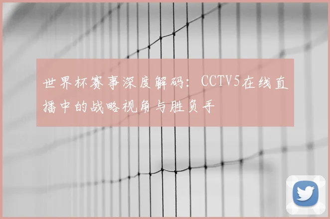 世界杯赛事深度解码：CCTV5在线直播中的战略视角与胜负手